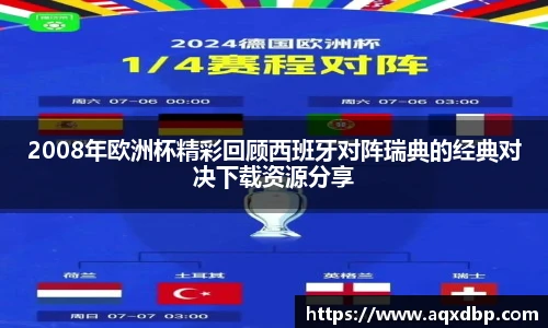 2008年欧洲杯精彩回顾西班牙对阵瑞典的经典对决下载资源分享